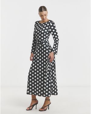 Flounce London Jersey Maxi Dress - White