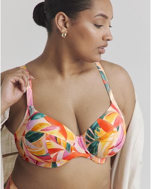 Elomi Sancho Beach Plunge Bikini Top - Multicolour