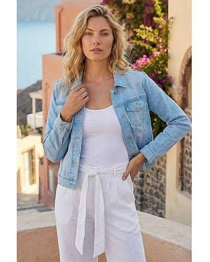 Roman Roman Classic Cotton Denim Jacket - Blue