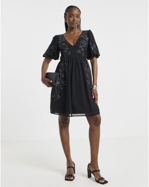Maya Curve Maya Deluxe Embellished Mini Dress - Black