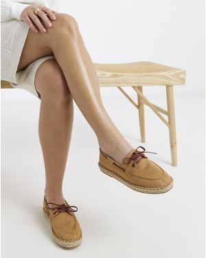 Simply Be Espadrille Boat Shoe Wide Fit - Natural