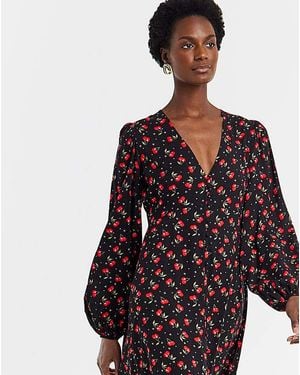 JD Williams Button Through Tea Dress - Multicolour