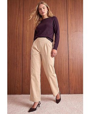 Roman Roman Cord Wide Leg Trousers - Brown