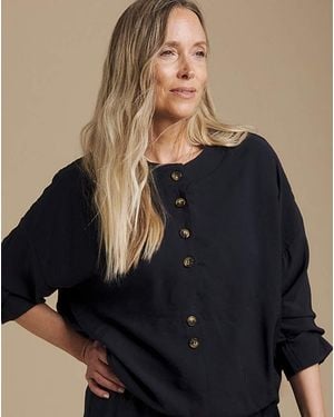 Julipa Bubble Hem Jacket - Black