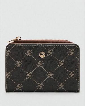 Mango Medium Wallet With Logo Print - Black