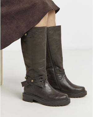 Simply Be Casual Knee High Boots Wide C - Brown