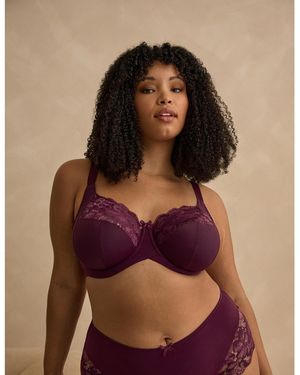 SCULPTRESSE Amara Full Cup Wired Bra - Brown