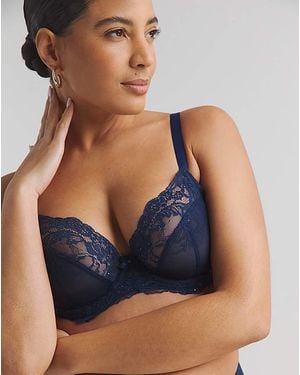 Panache Ana Plunge Bra Midnight Sequinn - Blue