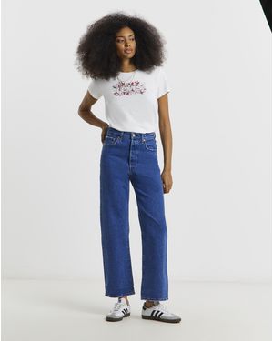 Levi's Levis Ribcage Straight Ankle Jeans - Blue