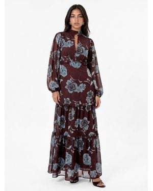 Anaya with love Anaya Floral Print Tiered Maxi Dress