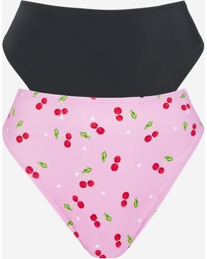 Simply Be Value 2 Pack Bikini Briefs - Pink