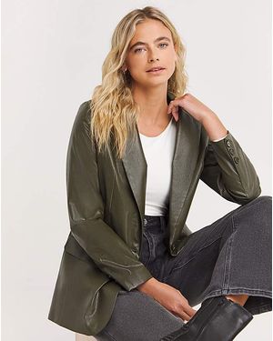 Simply Be Pu Blazer - Green