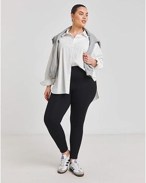 Simply Be Cotton Rich High Waisted Legging - White
