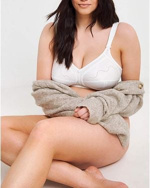 Triumph Doreen Cotton Nonwired Bra - White