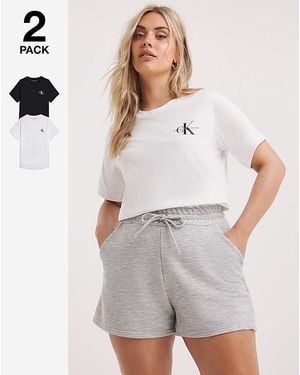 Calvin Klein Calvin Klein Jeans 2 Pack Slim Tee - Grey
