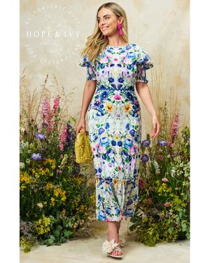 Hope & Ivy Charlotte Ann Dress - Green