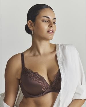 DORINA Push Up Plunge Bra - Brown