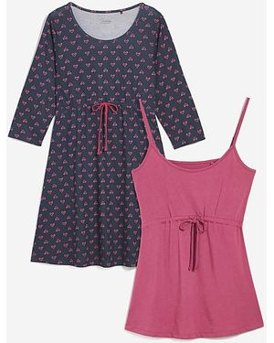 Pretty Secrets 2 Pack Maternity Tops - Blue