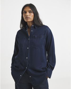Simply Be Ultimate Denim Shirt - Blue