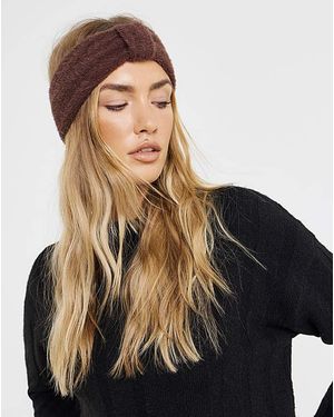 Simply Be Fluffy Knot Headband - Black
