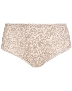 Goddess Kayla Printed Full Fit Briefs - Natural
