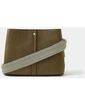 Accessorize Webbing Strap Crossbody Bag - Green