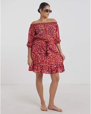 Figleaves Cancun Beach Dress - Red