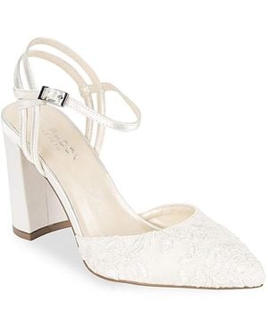 Paradox London Fauna Lace Wedding Heels - White