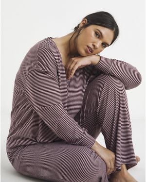 Pretty Secrets Soft Knit Lounge Set - Purple