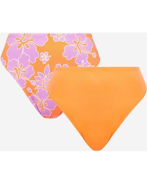 Simply Be Value 2 Pack Bikini Briefs - Orange