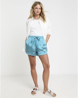 Simply Be Satin Tie Waist Short - White