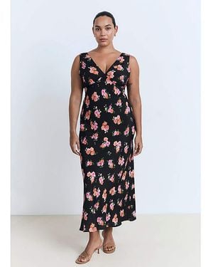 Mango Butterfly Midi Dress - White