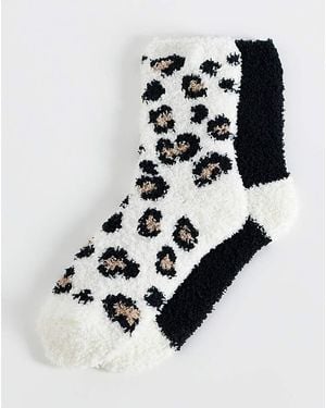 Pretty Secrets (2 Pair Pack) Cosy Socks - Multicolour