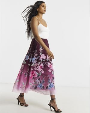 Joanna Hope Drop Waist Skirt - Pink