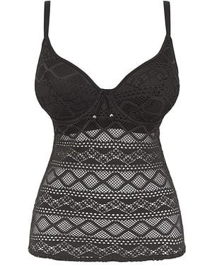 Freya Sundance Sweetheart Tankini Top - Black