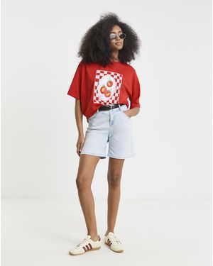 Simply Be Tomatoes Graphic T-Shirt - Red
