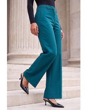 Roman Roman Regular Wide Leg Trouser - Blue