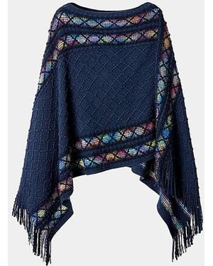 Joe Browns Colours Of Dusk Poncho - Blue