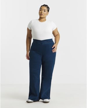 Simply Be Weekender Wide Leg Jegging - Blue