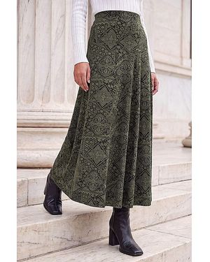 Roman Roman Abstract Midi Skirt - Grey