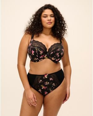 Elomi Lucie High Leg Brief - Black