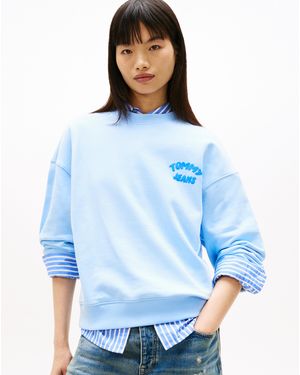 Tommy Hilfiger Boxy Sweat - Blue
