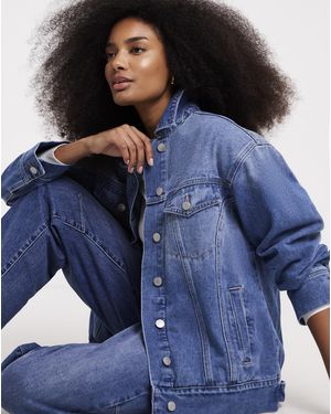 Simply Be Boyfriend Jacket - Blue