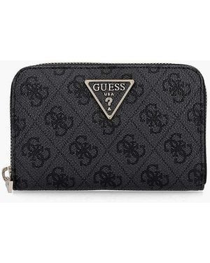 Guess Zamira Medium Logo Wallet - Black