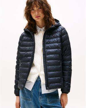 Tommy Hilfiger Lightweight Padded Hooded Jacket - Blue
