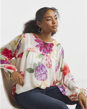 Joanna Hope Romantic Chiffon Blouse - Pink