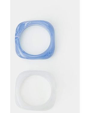 Accessorize 2Pk Resin Bangles - Blue