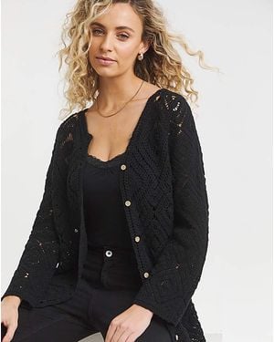 Joe Browns Crochet Cardigan - Black
