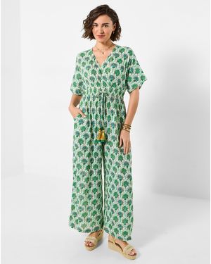 Joe Browns Ariana Printed Jumpsuit Petite - Green