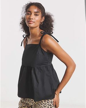 Simply Be Tie Strap Cami - Blue